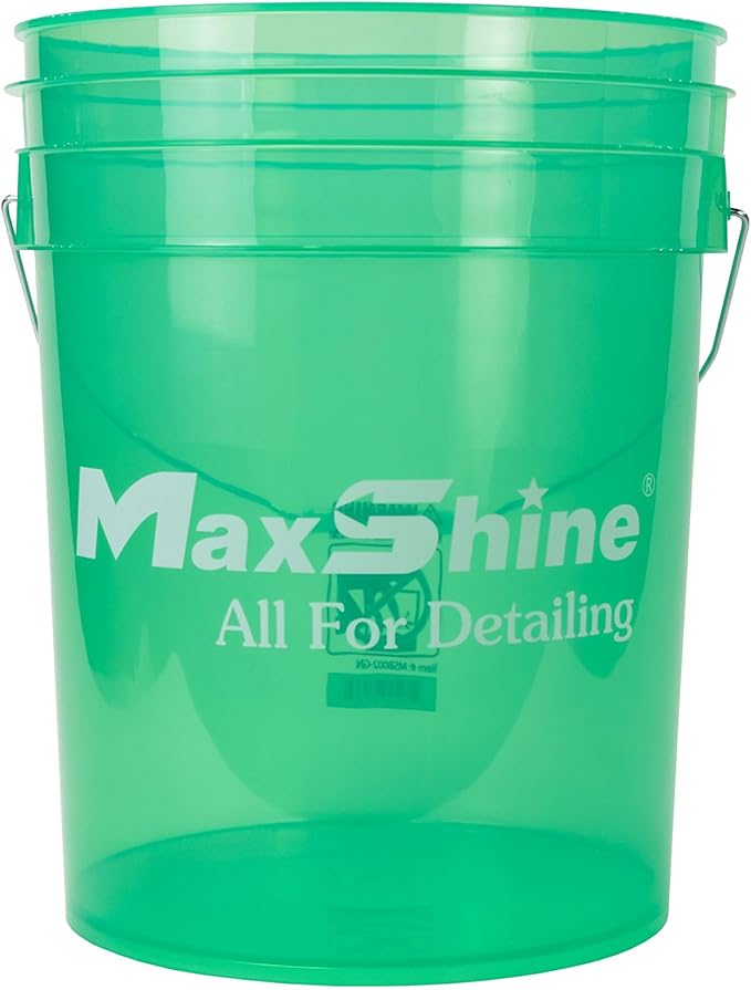 Maxshine 5gal Universal Detailing Bucket – Car Wash Bucket for Scratch-Free Washing, Garage Storage & Detailing Tools – Holds Soap, Foam Cannon, Microfiber Towels & More
