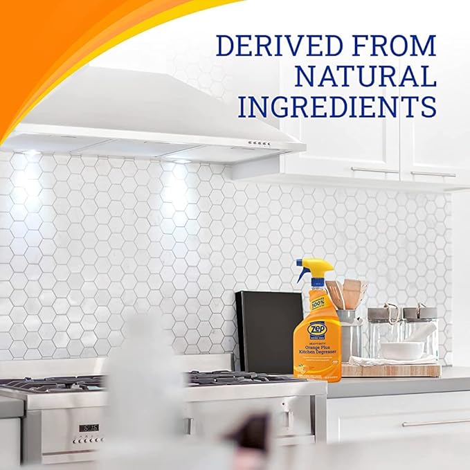 Zep Home Pro Orange Plus Kitchen Degreaser - 24 Fl. Oz. - R49506 - Pro Trusted Cleaning Power: Now in Refreshing Scents and Family Friendly Formulas (1)