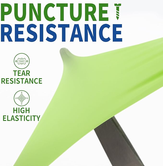 FINITEX Nitrile Disposable Latex-Free Gloves Green - 3.5mil 100PCS Powder-Free Gloves Cleaning Medical Exam Food Gloves