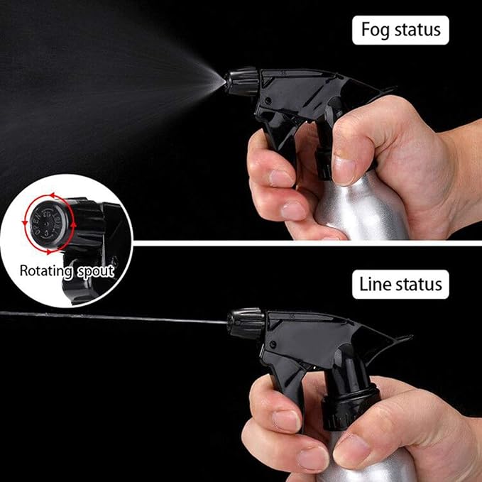 JinYan 250ml Empty Aluminum Spray Bottle,2pcs Reliable Sprayer Empty Spray Bottles Atomizer Mist Perfume for Hairdressing Tattooing Green Soap Flowers Water Sprayer Tool