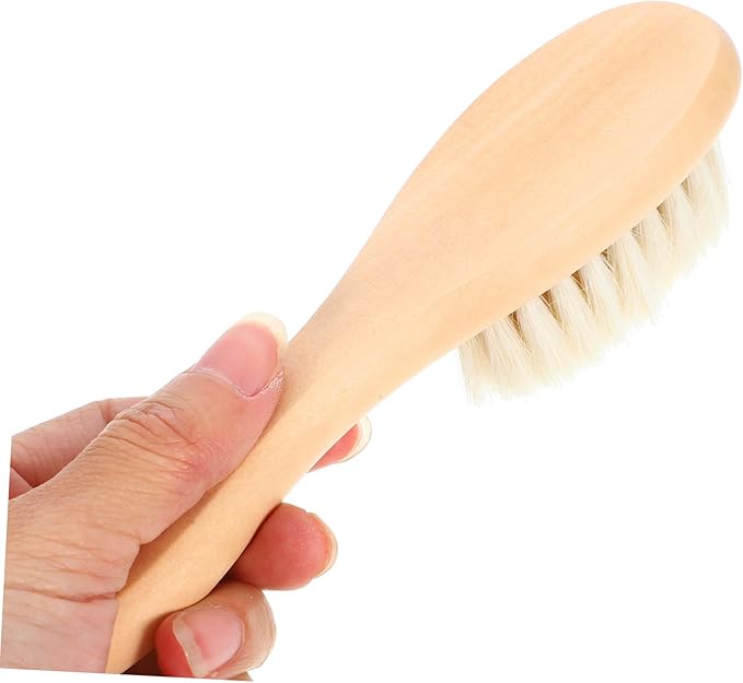 5pcs Laundry Brush for Delicate Fabrics Soft Natural Boar Bristles Scrubbing Brush for Clothes Removal and Knits Reusable and Gentle Tool