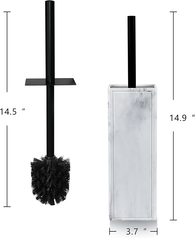 Toilet Brush and Holder Set for Bathroom, Stylish and Durable Cleaning Tool with Modern Design, Compact for Efficient Cleaning