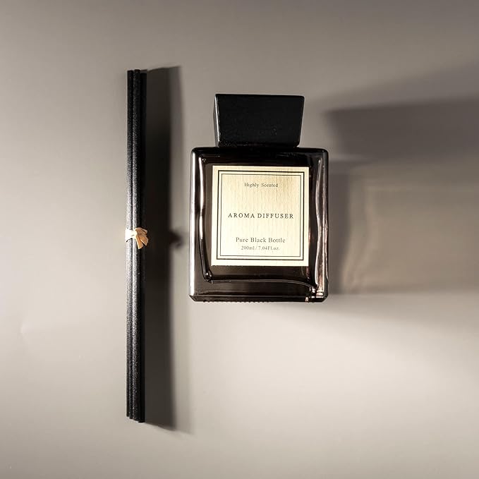 XEPTLE Luxury Scent Diffuser for Large Rooms, Hotel Collection Oil Diffuser, Citrus Oasis, 7.04 oz, Long-Lasting Scent, Hotel Air Freshener Minimalist Design - Black