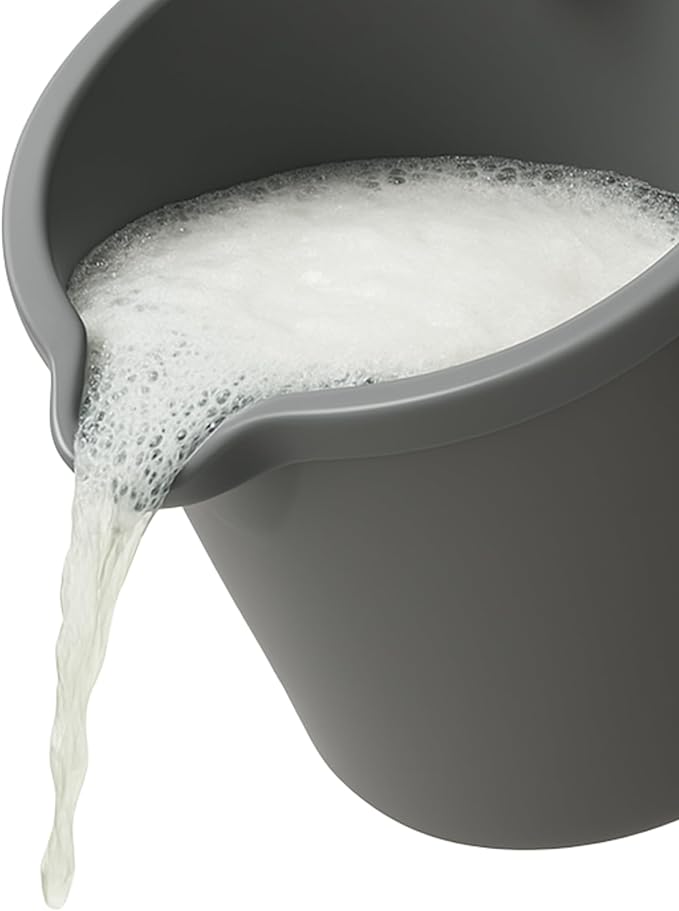 JOEY'Z 10QT (9.5L) Heavy Duty Sturdy Spout Pail Bucket with Durable Grip Handle for Cleaning, Mopping, Projects, Storage, Paint
