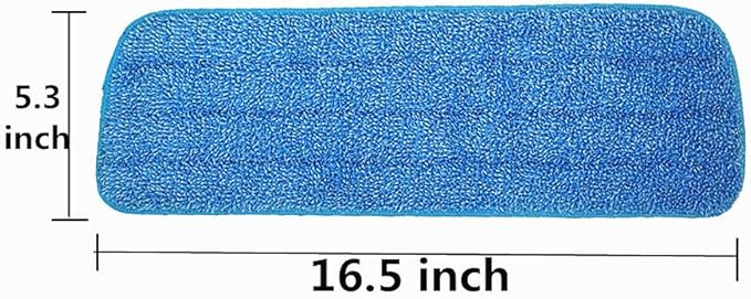 Microfiber Spray Mop Replacement Heads for Wet/Dry Mops Floor Cleaning Pads Compatible with Bona Floor Care System (6 Pack)