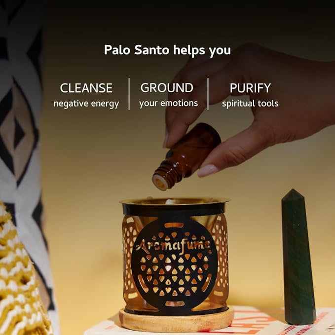 Palo Santo & Cinnamon Essential Oil Diffuser Blend by Aromafume | 3 x 10ml / 0.33 fl oz l Aromatherapy Oil for Smokeless Smudging | Natural Air fresheners for Home | Spiritual Meditation Accessories