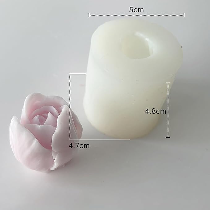 2 Pack Tulip Mold Tulip Resin Candle Mold - Silicone 3D Molds for Candy & Home Decor - Resin Casting & Making Molds