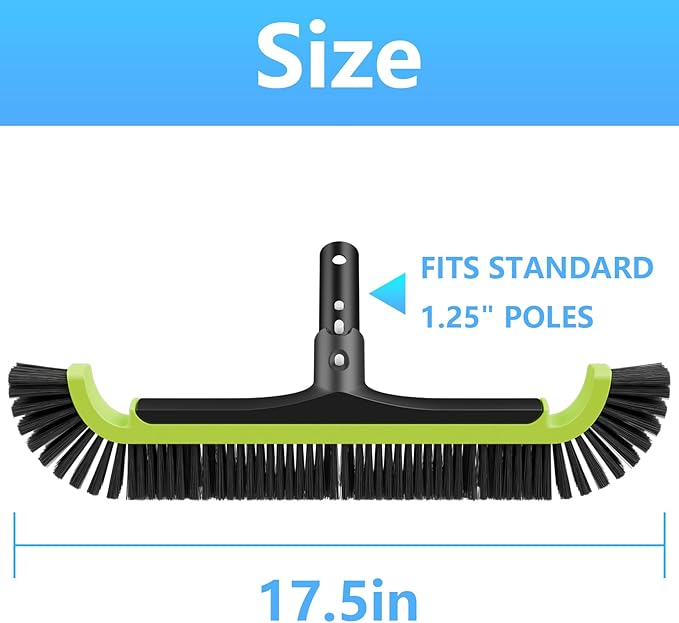 Sepetrel Upgrade Pool Brush Head for Cleaning Walls,Heavy Duty Inground/Above Ground Swimming Pool Scrub Brushes,Suitable for Various Harsh Environments