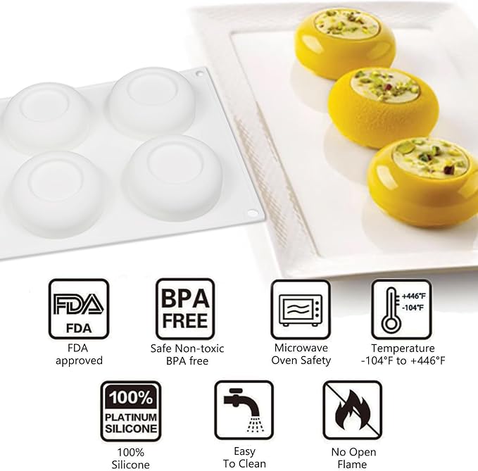 Succulent Chocolate Molds, 2 Packs, 12-Cavity, Honeycomb Silicone Planter Mold for Baking Mousse Cake Cupcakes Pudding Candy