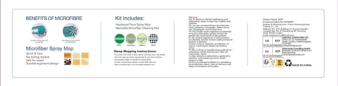 Spray Wet Mops for Hardwood Floor Cleaning: EXEGO Microfiber Dry Dust Spray Mop with 3 Washable Pads fit for Swiffer PowerMop - Wet Jet Mop Flat Floor Mops with Sprayer for Wood Laminate Ceramic Tiles