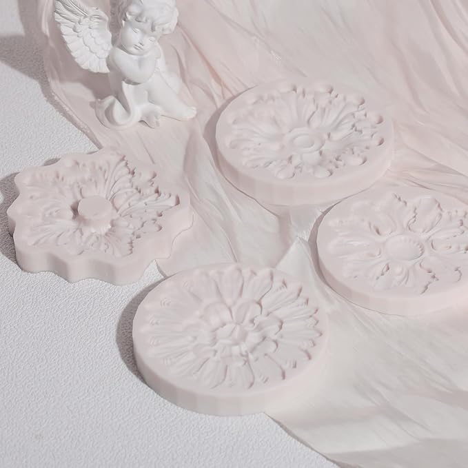 European Relief Scroll Silicone Mold for Baking and Craft Making, Baroque Chocolate Fondant Mold, Suitable for Oven and Freezer, Perfect for Cake Decoration, Cookies, Candy, Resin Art