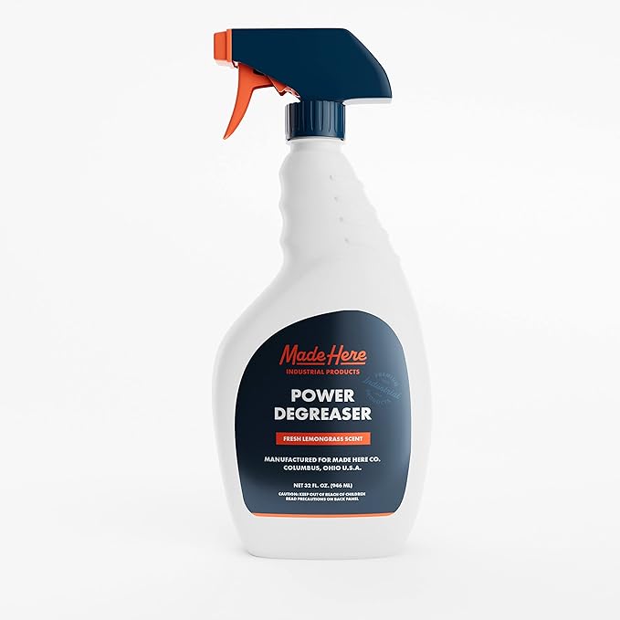 Professional Strength Degreaser for Kitchens, Industrial pH Neutral and Biodegradable Easy Spray & Wipe,Lemongrass Scent,Safely Responsible for People and Environment,packaging may vary