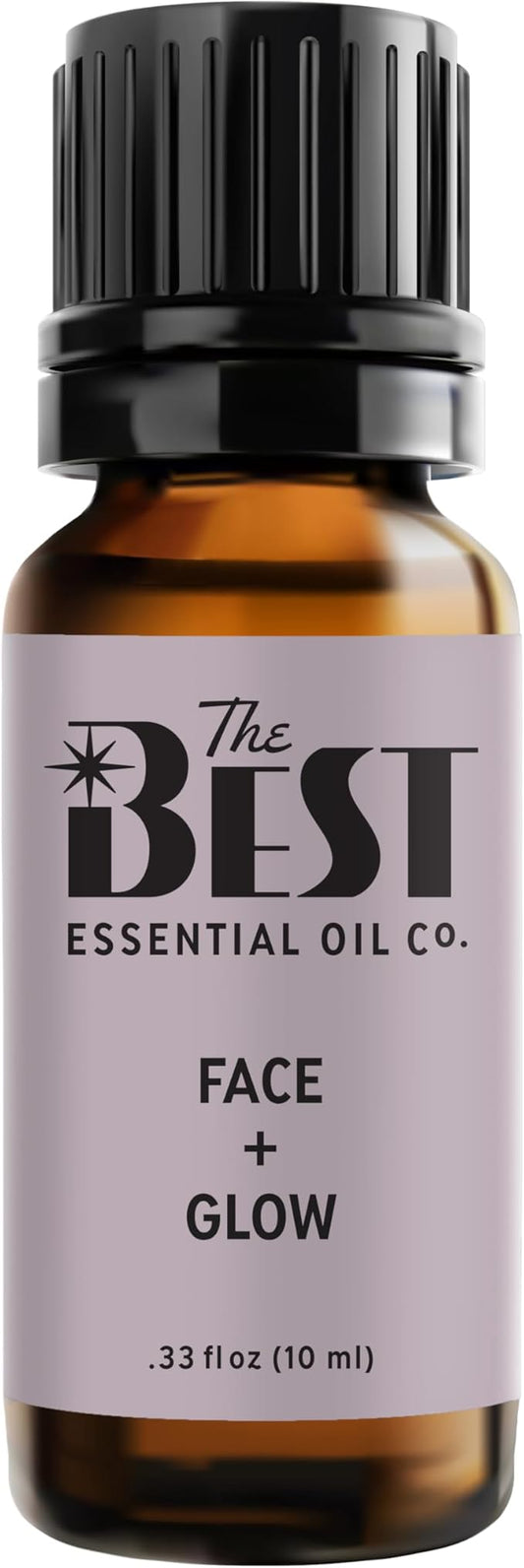 The Best Face + Glow Essential Oil Blend- Premium Grade- 100% Pure & Natural for Aromatherapy, Diffuser, Spa, Massage, Air Freshener- 10 ml (.33 fl oz)