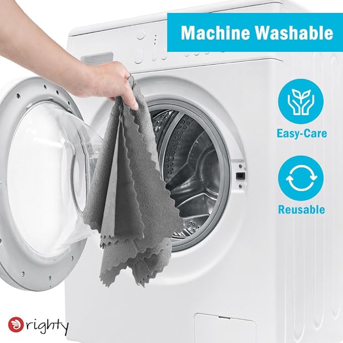 Orighty Cleaning Cloths 12x12 inch, Pack of 24, Highly Absorbent Microfiber Cleaning Supplies, Lint Free Cloths for Multiple-use, Powerful Cleaning Rags for House, Kitchen, Car Care (Grey)