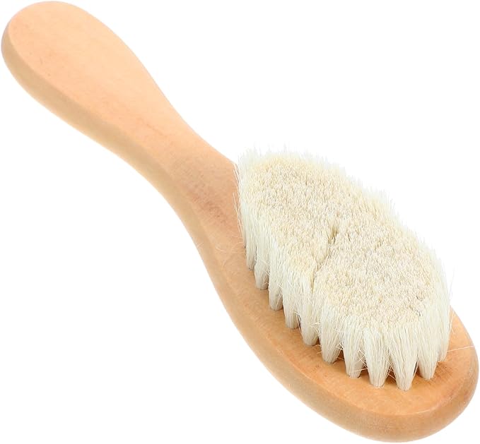 2pcs Laundry Brush for Delicate Fabrics Soft Natural Bristles Removal for Household Reusable Scrubbing Tool