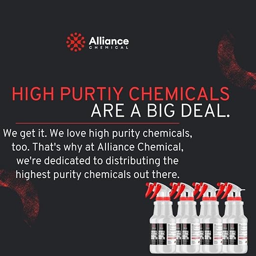Alliance Chemical Isopropyl Alcohol 99% - 2 Quart Bottle with Spray Top (64 oz) - High-Purity Concentrated Rubbing Alcohol for Effective Cleaning - Quick-Drying, Domestically Sourced IPA