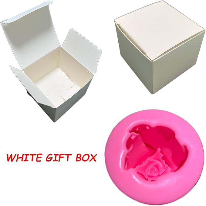 Rose Bloom Flower Soap Silicone Molds, 3D Flowers Handmade DIY Candy Melt Mold, Chocolate Cookie Making Tools, Christmas Cake Candles Resin Mould, Christmas Party Decoration Gift for Oven Cupcake