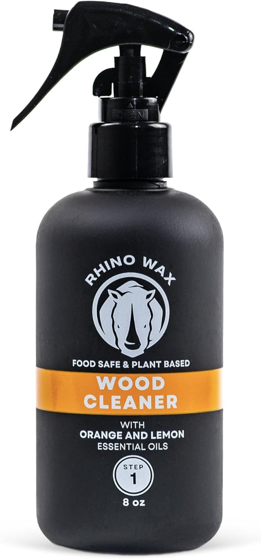 Cutting Board Wood Spray Cleaner - Butcher Block and Large Wood Surface Spray-Cleaner - Food-Safe and Plant-Based Ingredients - Fresh Citrus Scent Eliminates Food Odors - Made in the USA