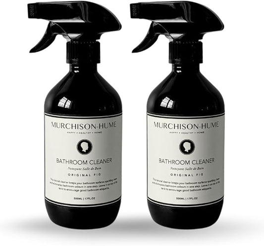Murchison-Hume Powerful, Plant-based, Multi-Surface Bathroom Cleaner Spray for Basins, Tubs, Tiles, and Toilets. Eliminates Odor, 17oz, Original Fig Scent 2 Pack
