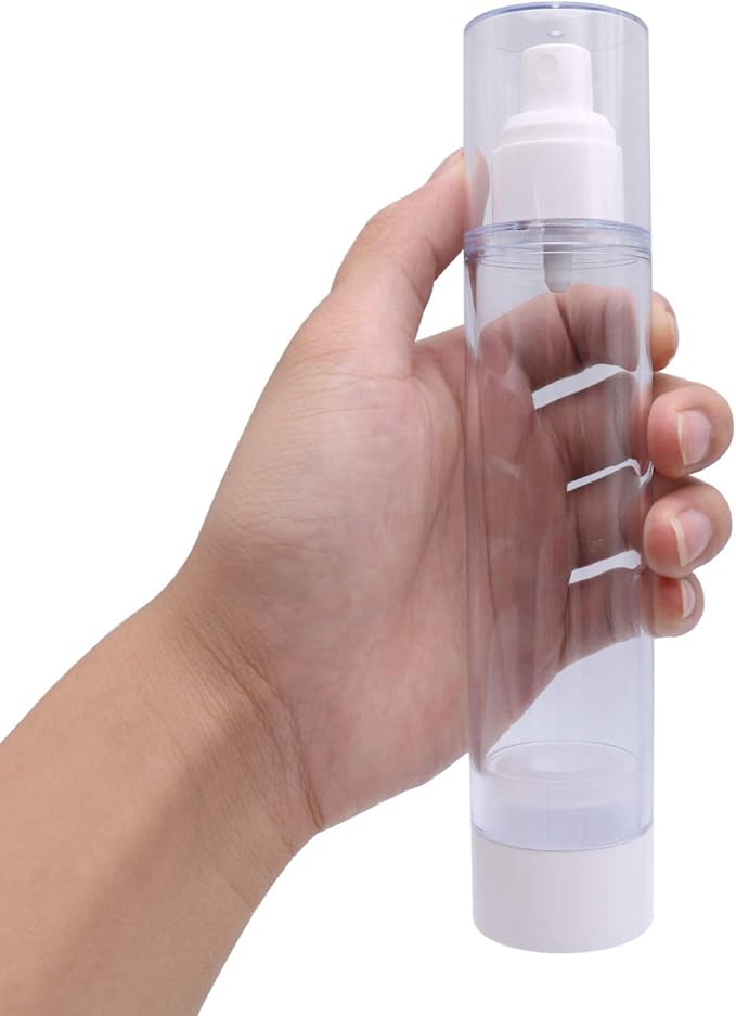 TRENDBOX 120ml / 4oz Airless Spray Bottle Refillable Travel Container for Cosmetic Makeup Water - 4 Pack