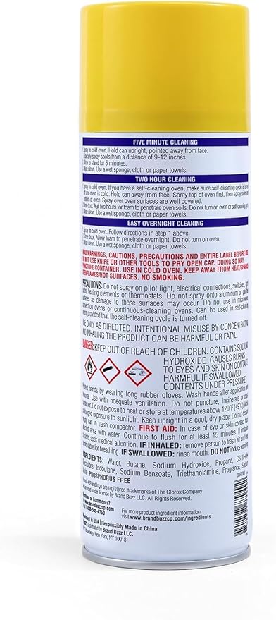 409 Heavy Duty Spray-On Oven Cleaner | Cuts Through Grease & Grime on Contact | A Powerful Clean You Can Trust | Lemon Scent, 14.5 Ounces - 6 Pack Spray Cans Heavy Duty Oven Cleaner