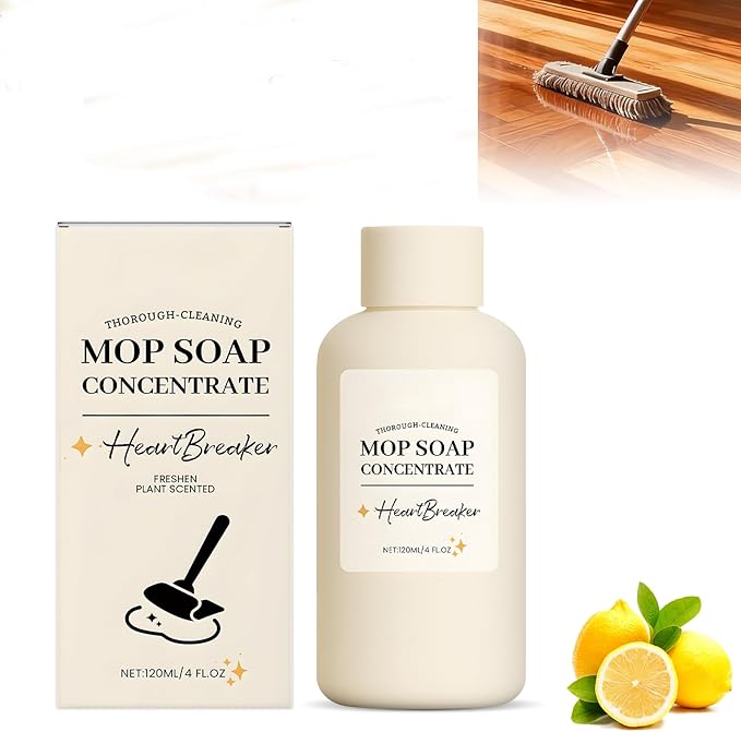 Mop Soap, 2025 New Aroma Mop Soap Brazilian Waves, Highly Scented Mop Soap For Floor Cleaning, Multisurface Deep Cleans, Leaves a Luxury Lasting Scent - 4 FL.OZ