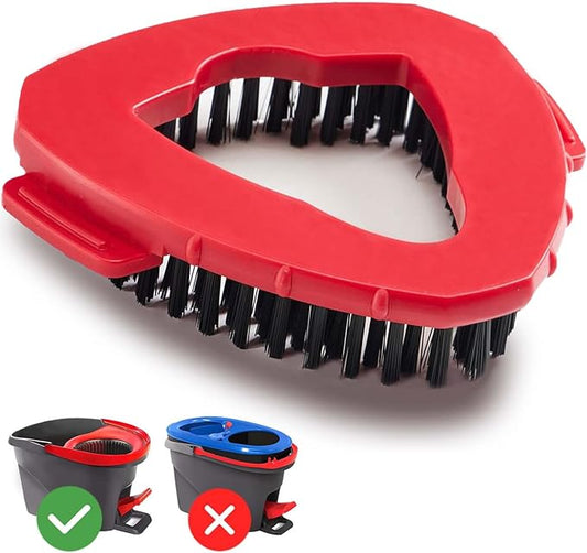 Spin Mop Replace Head Base Scrub Brush Mop Head Compatible with O Cedar EasyWring 1 Tank System, Shower Floor Scrubber, Hard Bristle Cleaning Brush for Kitchen Bathroom Tile Hard Floor