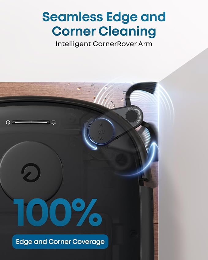 eufy Robot Vacuum E28, Portable Deep Cleaner for Carpet, HydroJet System with Roller Mop, All-in-One Robot Vacuum and Mop Combo, 20,000 Pa Suction, Zero-Tangling, Corner-to-Edge Cleaning (Upgraded)
