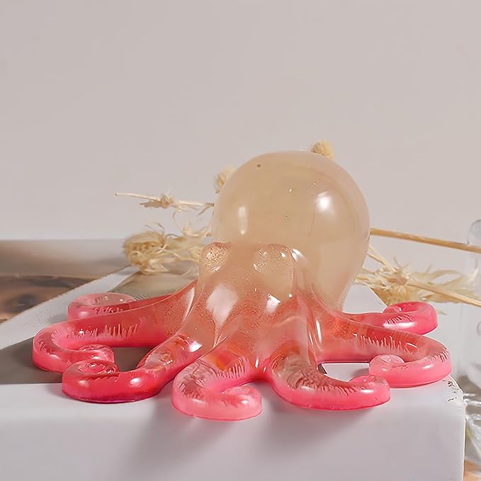 Octopus Candle Mold - Silicone Resin Casting Molds for Candle & Resin & Soap Craft Supplies