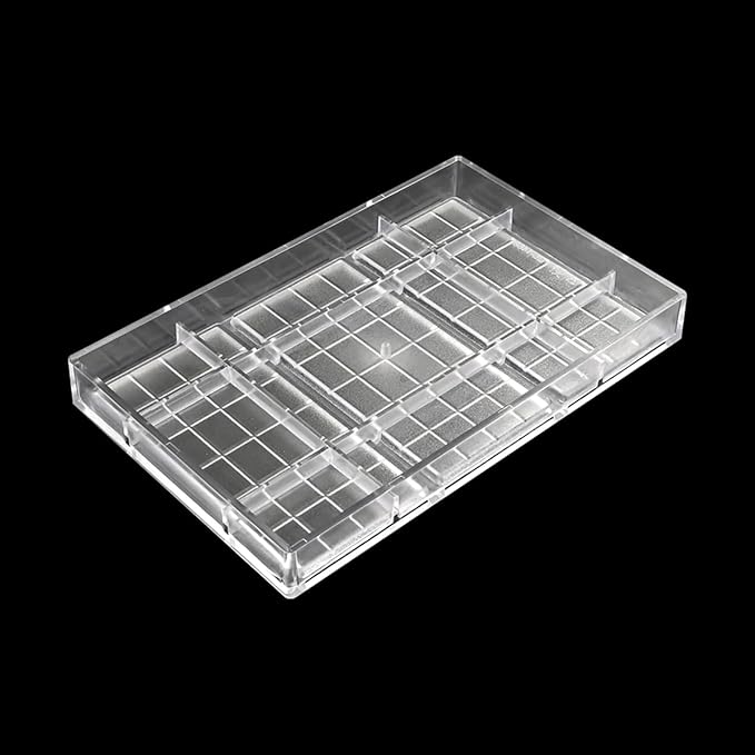 TUKE Chocolate Bar Hard Polycarbonate Chocolate Mold 3 Cavity PC Candy Mould for Easter, Halloween, Christmas - Food-Grade, Durable, Non-Stick, Easy Release (A_ Rectangle)