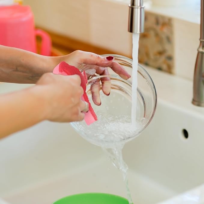 Tioncy 12 Pack Christmas Red Bird Kitchen Sponges Red Cardinal Bulk Dual Sided Scrubber Sponges Dishwashing Kitchen Cleaning Accessories for Christmas Xmas Household Supplies