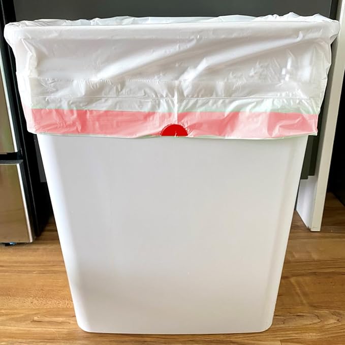 30 Gallon Trash Bags Drawstring, 75 Count, White & Unscented, Multi-purpose Garbage Bags Can Liners for Business Home Kitchen Commercial and Industrial