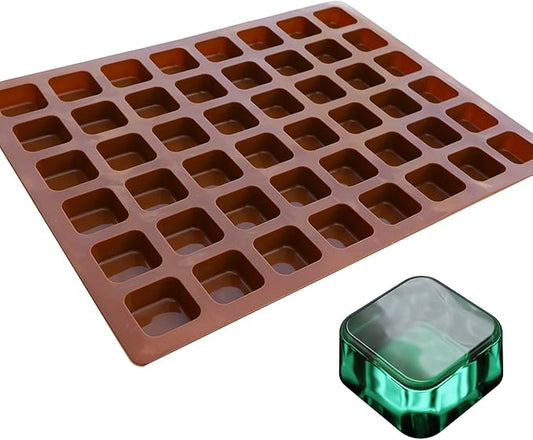 Square Brownie Bite Silicone Mold - Half Sheet