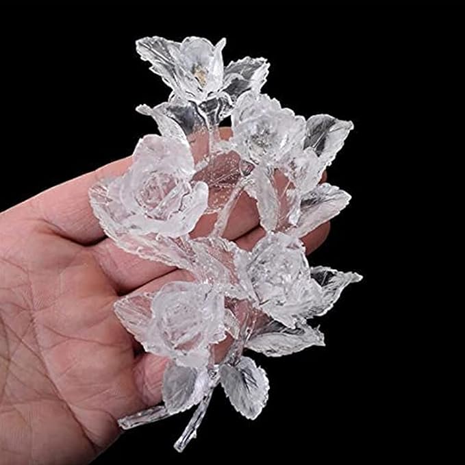 3D Flowers Silicone Fondant Molds Rose Cake Chocolate Moulds Dried Flower Jewelry Decorative Mould Resin Epoxy Clay Molds Pastry Baking Tools