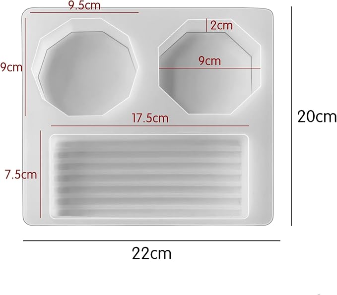 Deep Round Coaster Molds Silicone Extra Deep Round Resin Mold - Resin Casting Silicone Molds for Home Decor & Candle Making Wave Spiral Mold