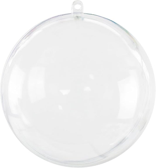 Super Z Outlet Clear Plastic Acrylic Bath Bomb Mold Shells Molding Balls Kit (120mm, 12 Pack)