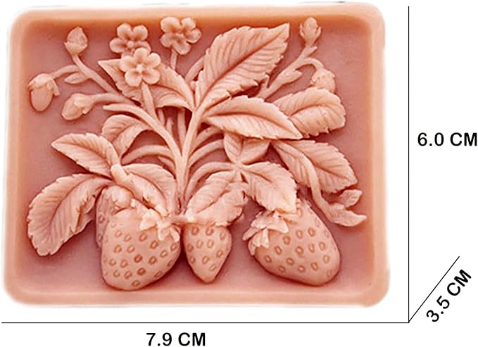 Soap Mold Silicone Soap Molds for Soap Making Craft DIY Handmade Chocolate Candy Cake Mold Strawberry Flower (14448)