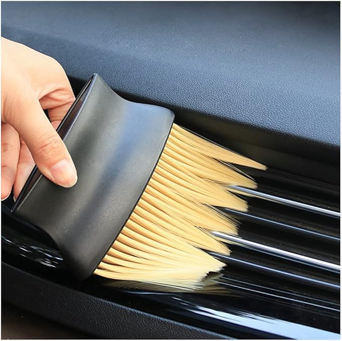 Auto Interior Dust Brush, Car Cleaning Brushes Duster, Soft Bristles Detailing Brush Dusting Tool for Automotive Dashboard, Air Conditioner Vents, Leather, Computer,Scratch Free