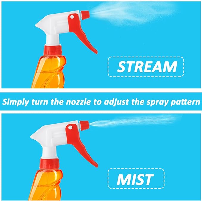 60Pcs Spray Bottle Nozzle Replacement, Spray Nozzle For Bottles, Spray Bottle Tops Replacement, Leak Proof, Mist & Stream Spray, Fit Standard 28/400 Neck 8oz, 16oz, 32oz Bottles for Clean