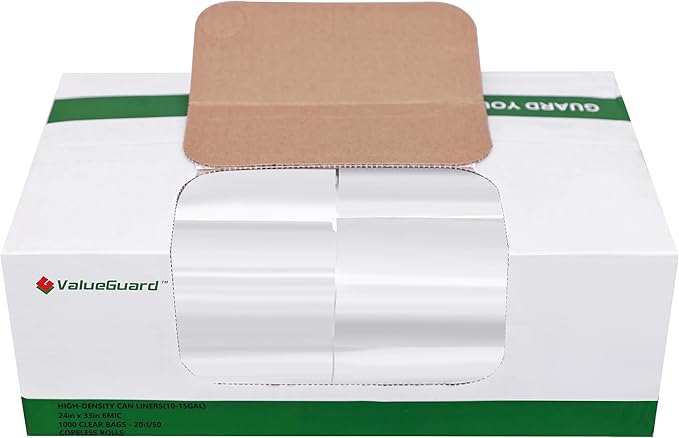 Trash Can Liner - Wholesale 1000 Count Garbage Bags on Perforated Roll 10-15 Gallon Multipurpose for Office Bathrooms Business Home Commercial and Industrial Needs