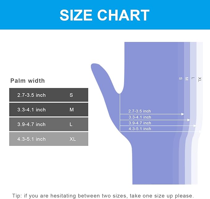 FINITEX Ice Blue Nitrile Exam Gloves - Powder-free, 1000 PCS Medical & Home Cleaning Gloves