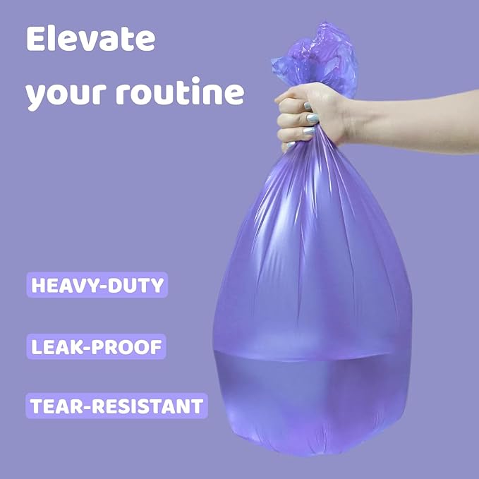 Bathroom Small Garbage Bags – 100 Count Colorful Bathroom Trash Bags, 5 Gallon Durable Plastic Bags Liners with Kitchen,20L Bins