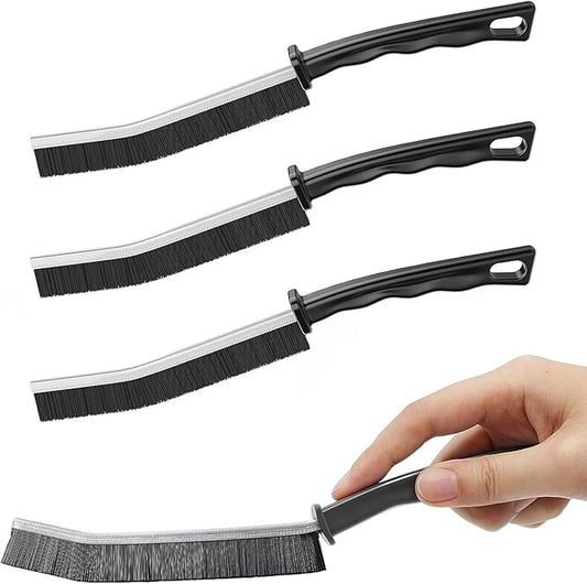 Gap Cleaning Brush Grout Cleaner Brush with Hard Handle Scrub Deep Tile Joints Stiff Angled Bristles for Showers, Bathtubs, Kitchens - Multi-Surface All-Around Household Cleaning Tool