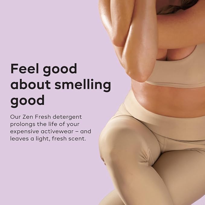 Nonaste Liquid Laundry Detergent - Zen Fresh, 32 Fl Oz (Pack of 2) - Active Wear Laundry Detergent for Workout Clothes & More - Scented, Gentle & Color Safe