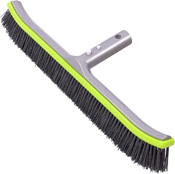 Pool Brush Head for Cleaning Plaster and Gunite Concrete Surfaces,Heavy Duty Inground Swimming Pools Stiff Bristles Scrub Brushes