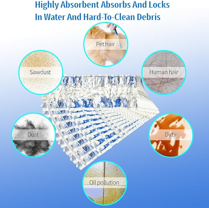 Replacement Pads for S.wiff.er PowerMop Disposable Mop Pads, Floor Mopping Pads, Spare Pack for Floor Cleaning，20 Count