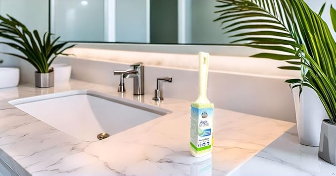 COMPAC HOME Magic-Stone Porcelain Cleaner with Handle, Made from Recycled Glass, Scouring Stick Toilet Cleaner, Removes Stubborn Lime Stains from Porcelain or Bathroom Fixtures, Pack of 3