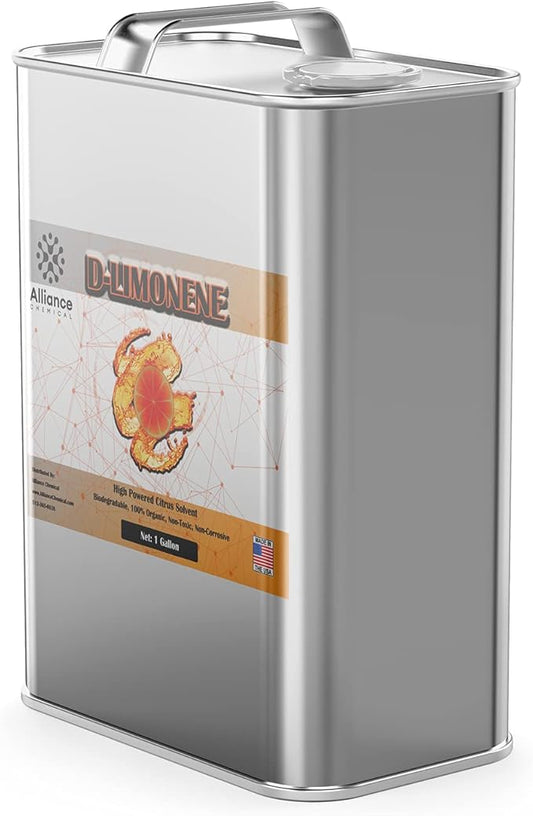 D-Limonene - All Natural Orange Oil - 1 Gallon - USP Food Grade - Kosher - Multi-Purpose Citrus Cleaner, Solvent, Degreaser, Extraction Agent