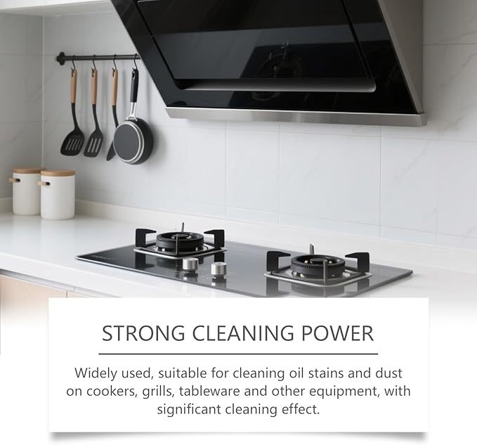 Kitchen Grease Cleaner Spray, Fresh Lemon Scent, Strong Degreasing Formula, Gentle Multi-Surface Cleaner, 4 Fl Oz, 2 Pack