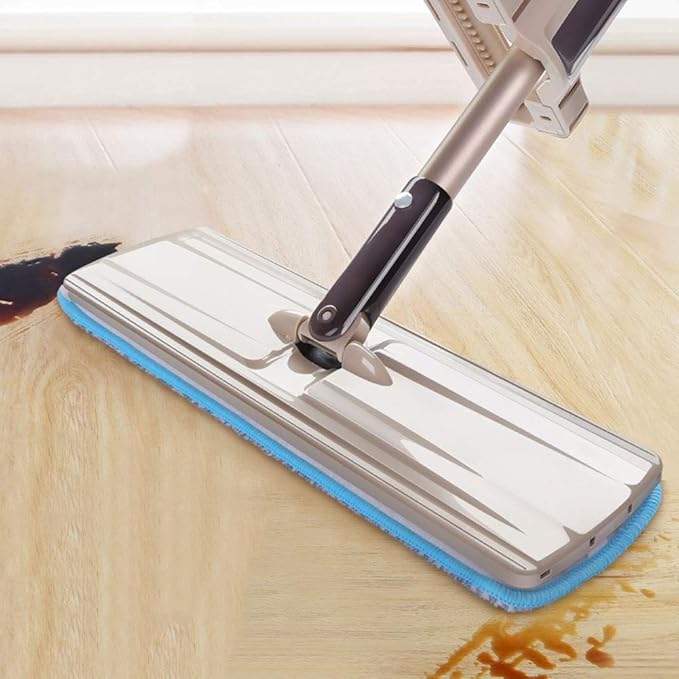 8 Pack Microfiber Spray Mop Replacement Heads for Wet Dry Mops, Premium Floor Cleaning Pads, Reusable Replacement Refills Compatible with Bona Floor Care System - Blue